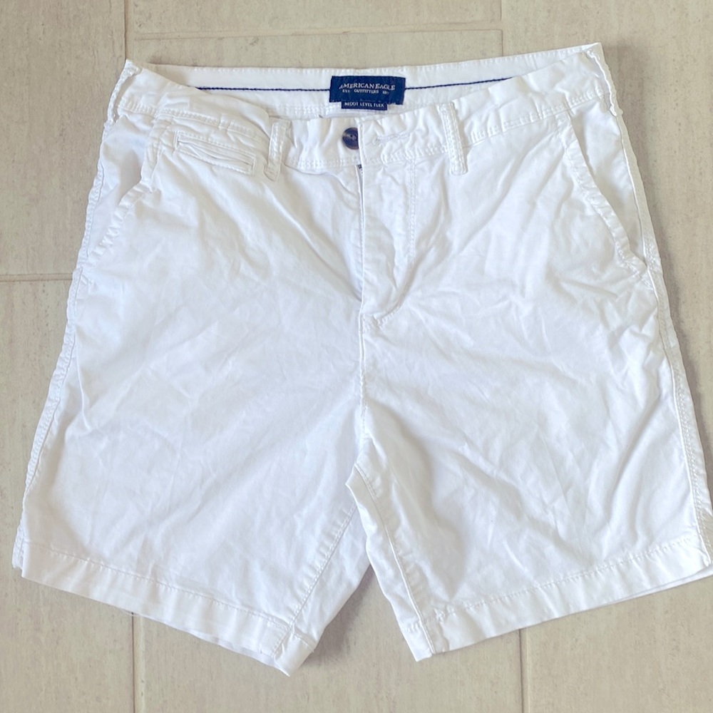 American Eagle Next Level Flex, white shorts, mens 30, barely worn